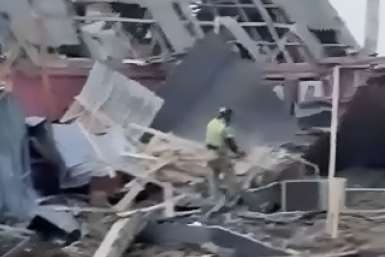 В частном доме под Краснодаром взорвался газ Скриншот видео из соцсетей