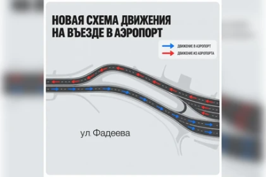 В Краснодаре разделили потоки машин у аэропорта Пресс-служба Краснодарского аэропорта
