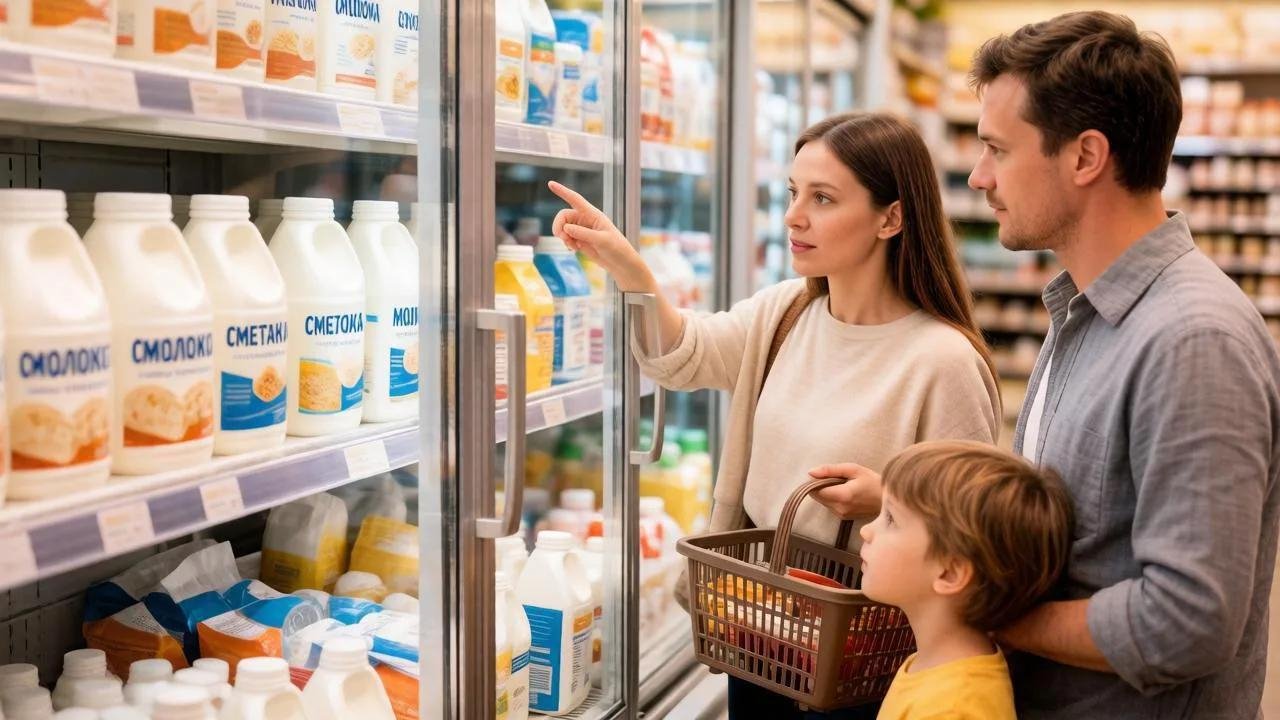 Молочная продукция на Кубани подорожала неравномерно Сделано с помощью ИИ
